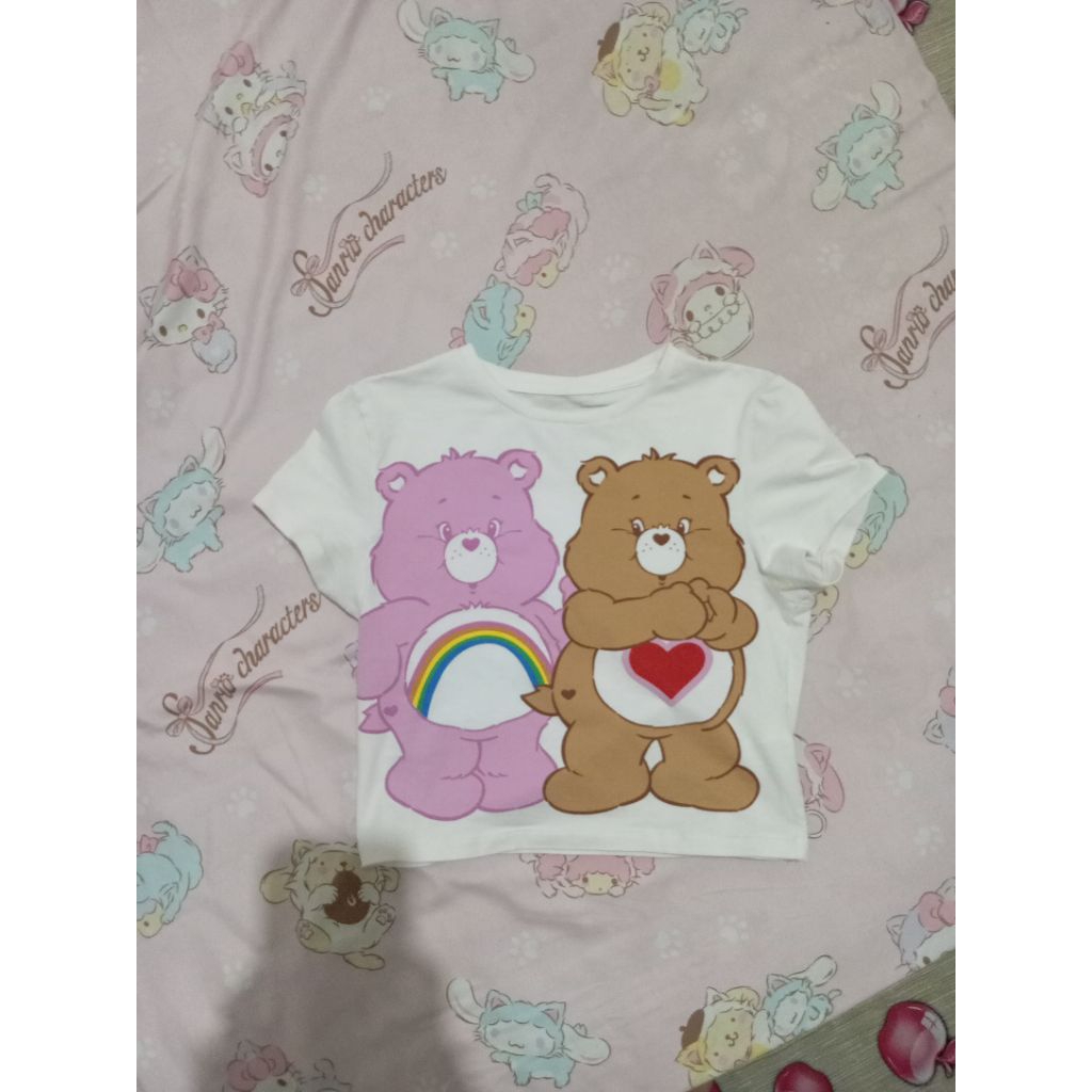 colorbox t-shirt baby tee crop top care bears