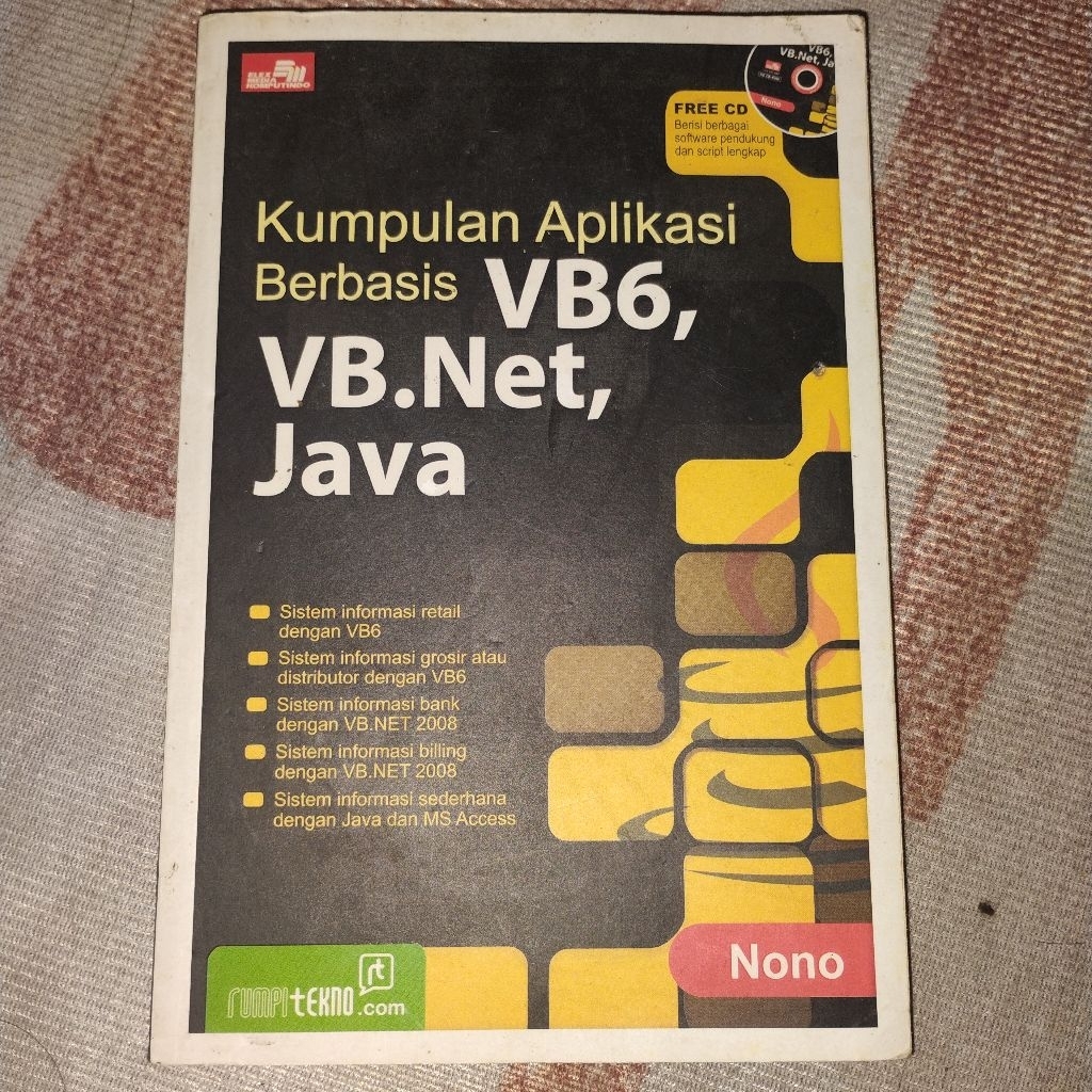 Buku Kumpulan Aplikasi Berbasis VB6, VB.Net, Java