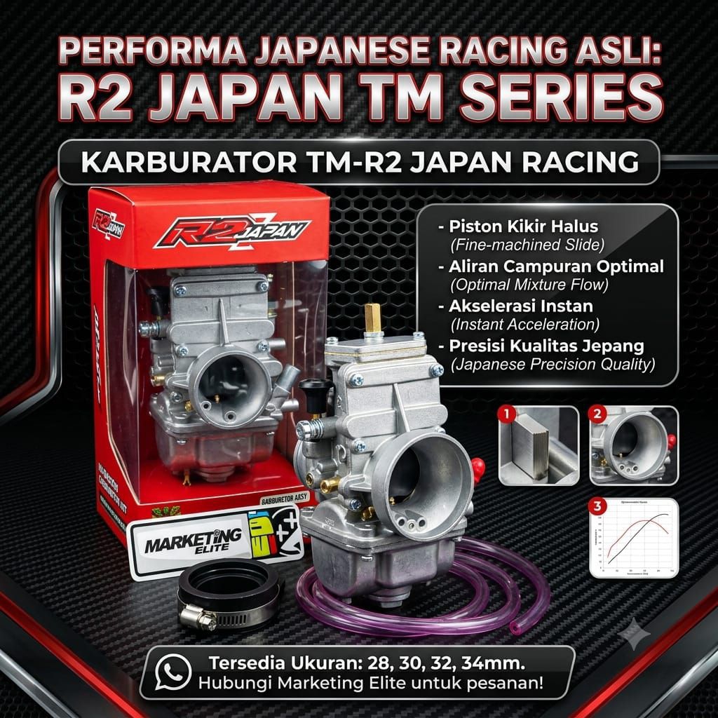 Karburator Karbu TM 28 30 32 34 R2 Japan R2 Japan high performance carburetor copy TM mikuni