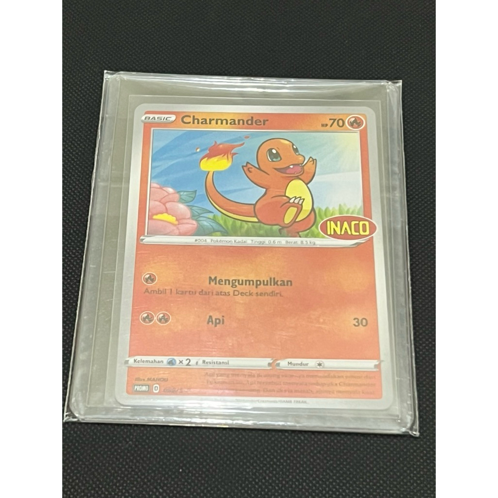 kartu pokemon promo inaco charmander
