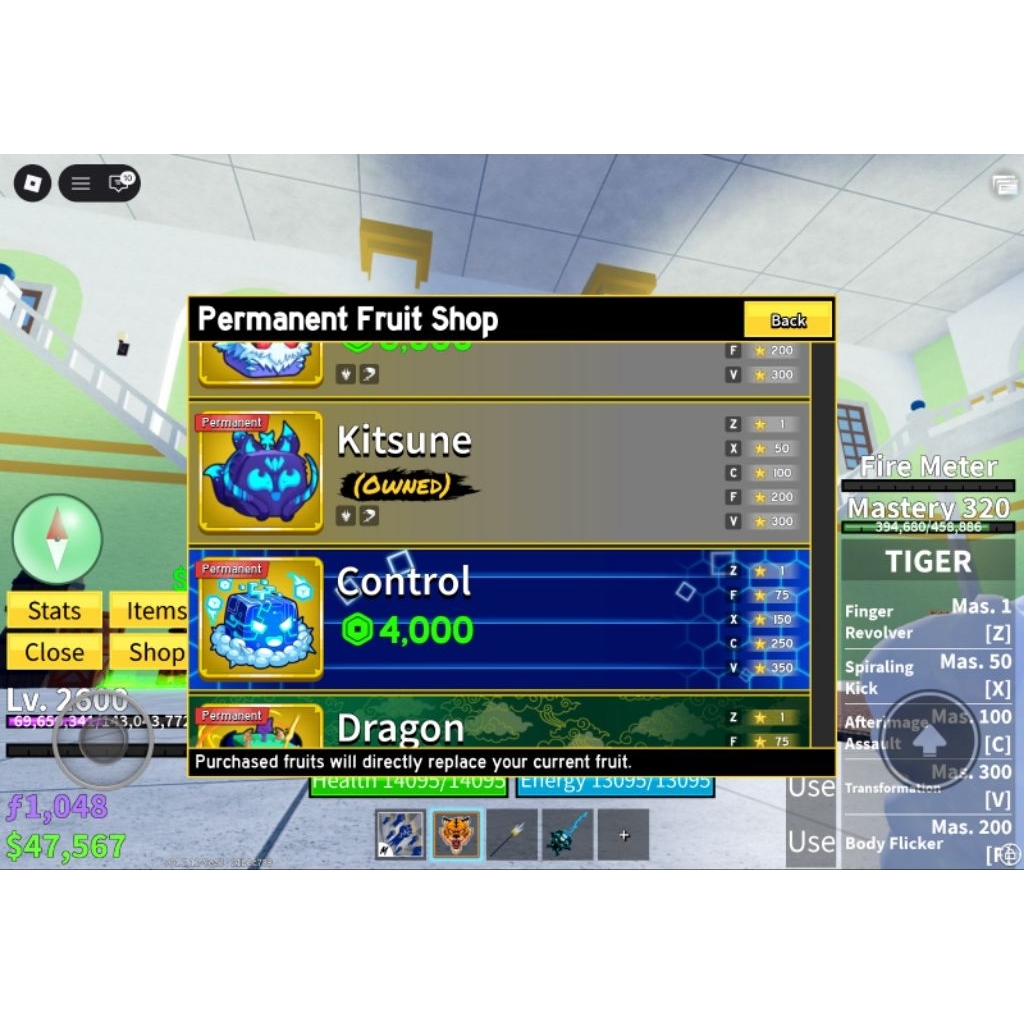 Akun Blox Fruit Permanent Kitsune
