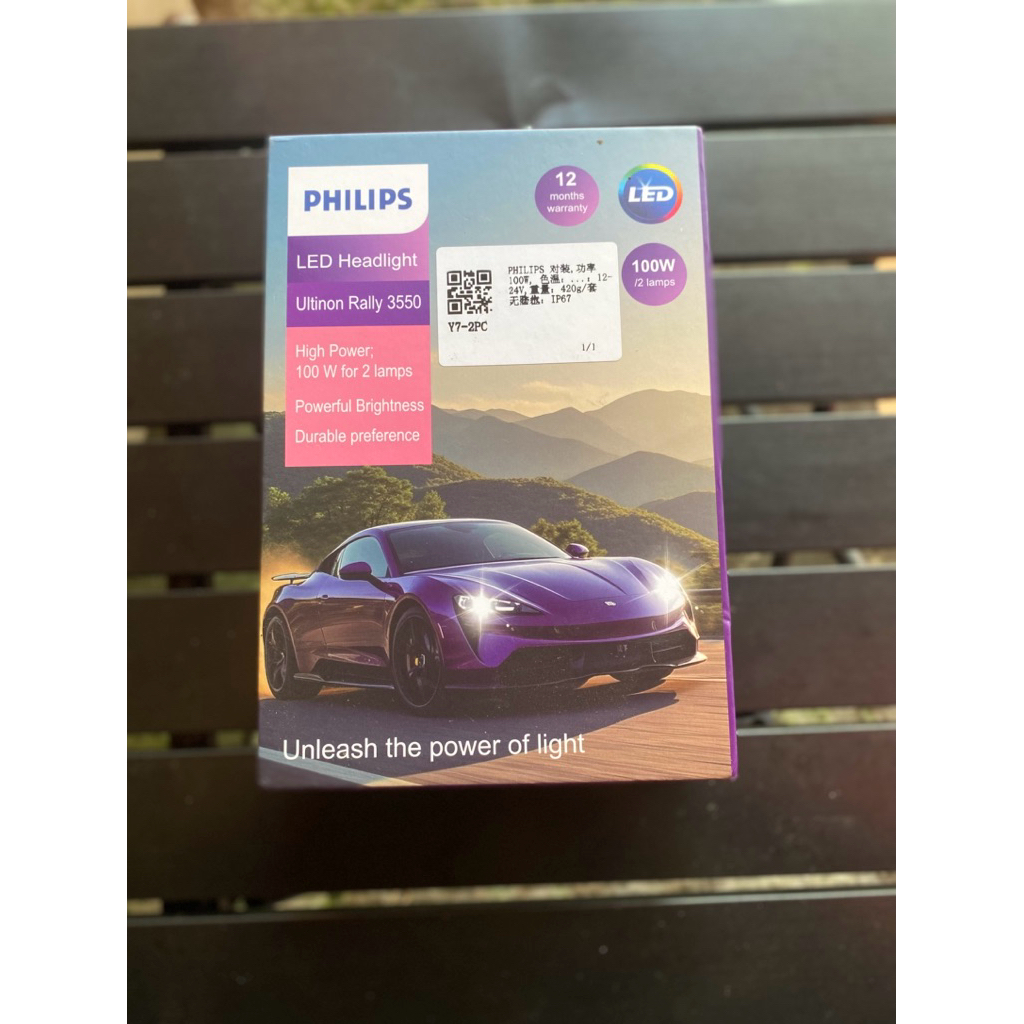 Lampu Depan Mobil Philips H4 LED Super Terang