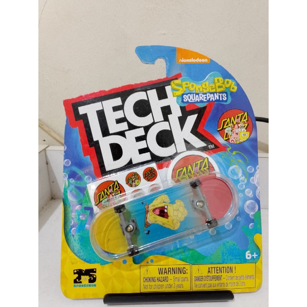 TECH DECK FINGERBOARD SANTA CRUZ SPONGEBOB SQUAREPANTS