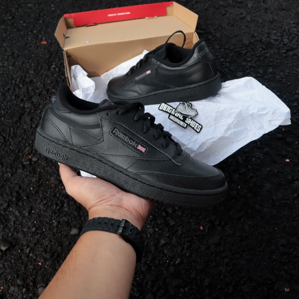 DISKON BESAR REEBOK CLASSIC C 85 BLACK