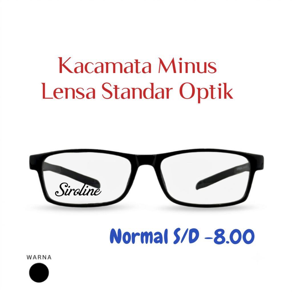Kacamata Minus -8, -7, -6, -5 Lensa Antiradiasi Photokromik Custome