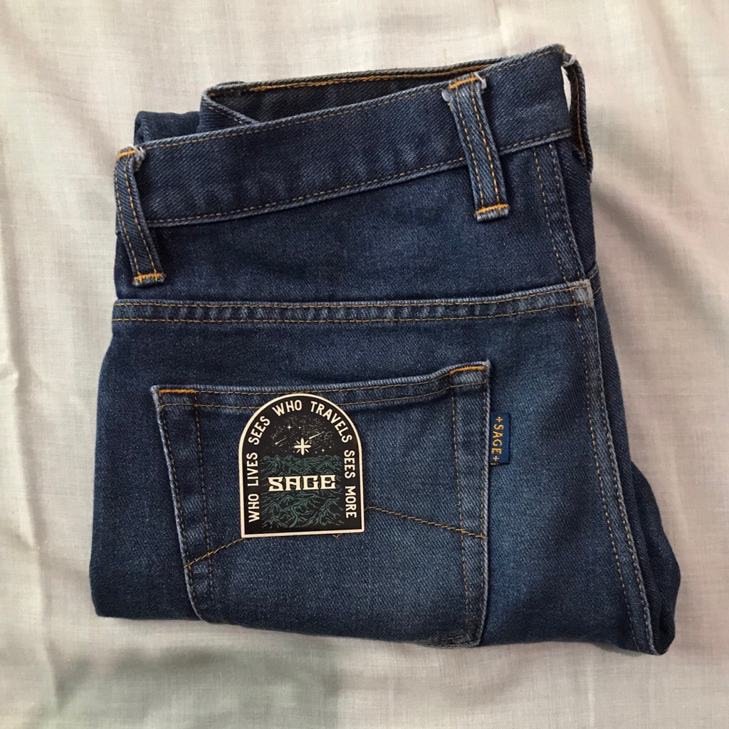 Sage Genesis Series : 14oz Deep Indigo Ultimate Quality Projectile Loomed Denim Second