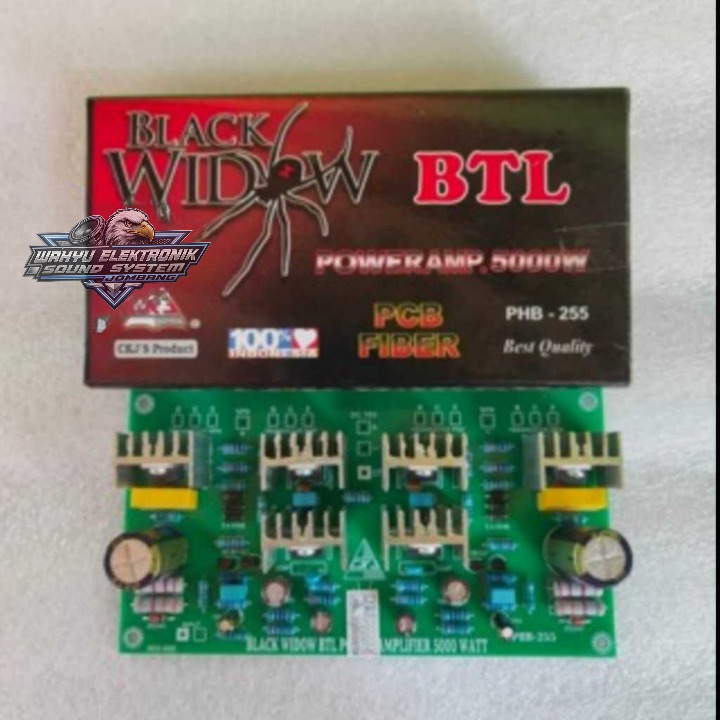 Kit Driver Power Amplifier BTL Black Widow 5000 watt Power Amplifier CKJ Produk PHB 255