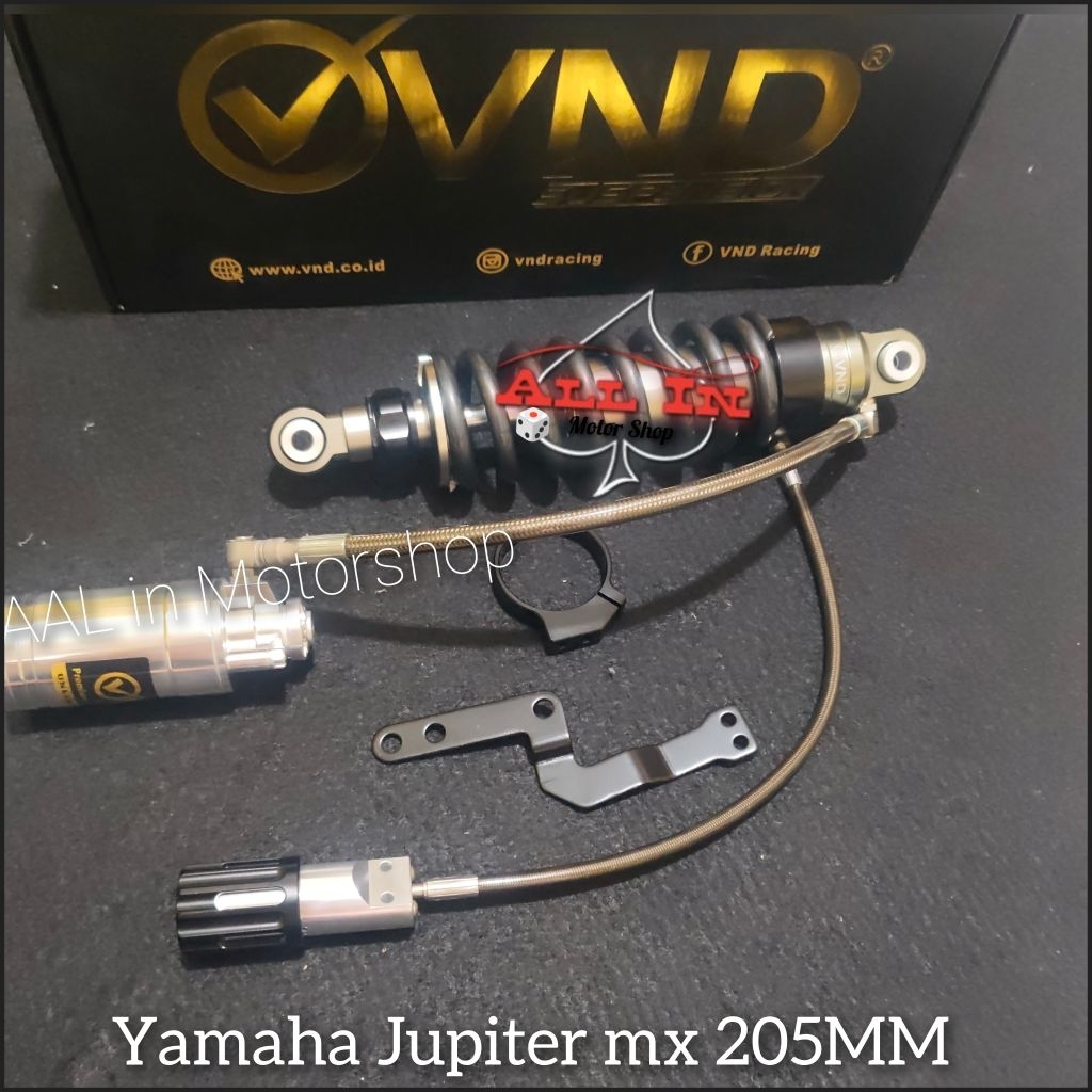 MONOSHOCK VND AK666 MX OLD 205MM SHOCK BELAKANG TABUNG PISAH YAMAHA MX OLD NEW