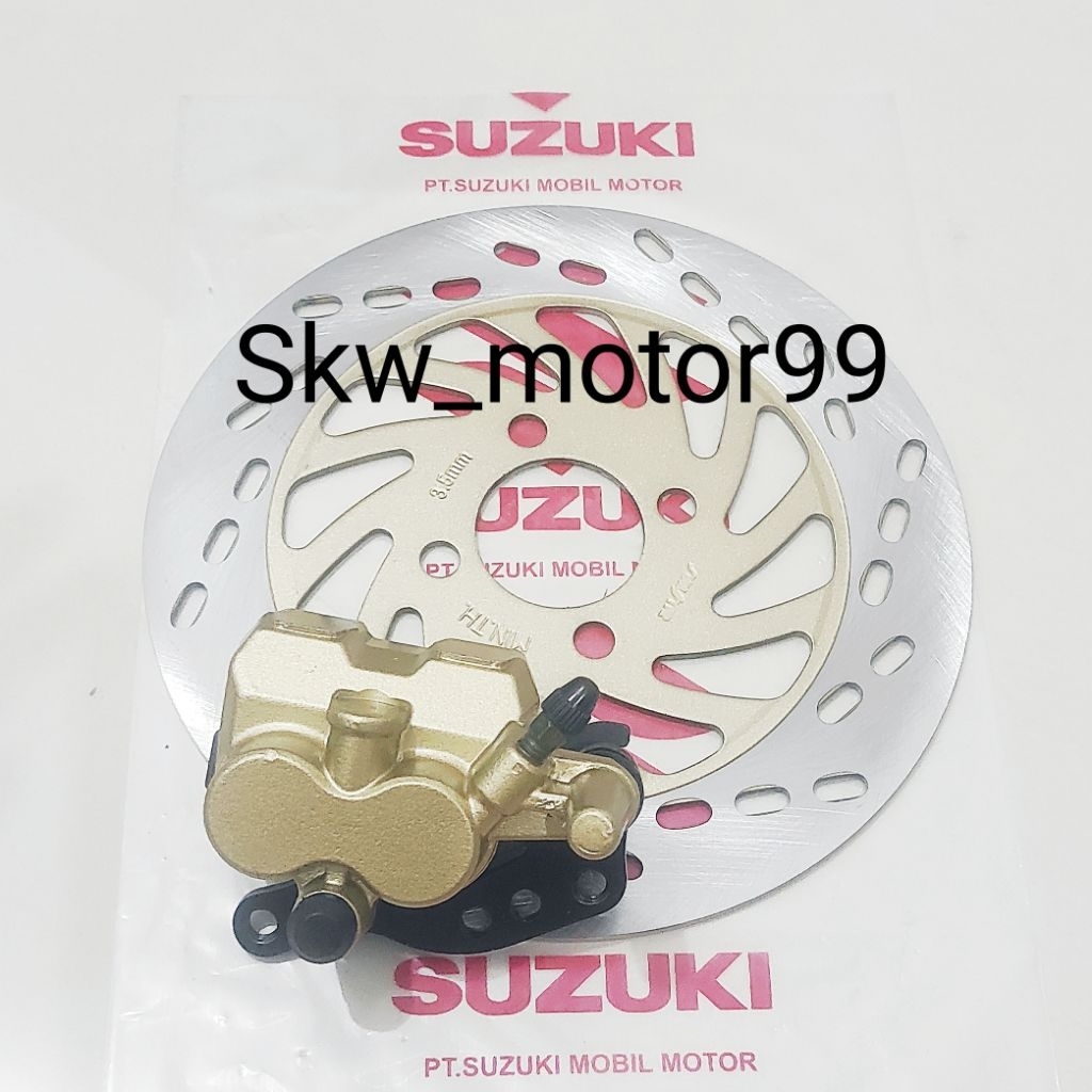 Piringan Cakram+Kaliper Cakram Depan Suzuki Shogun 125 R, Shogun Fd, Arashi Velg Jari"