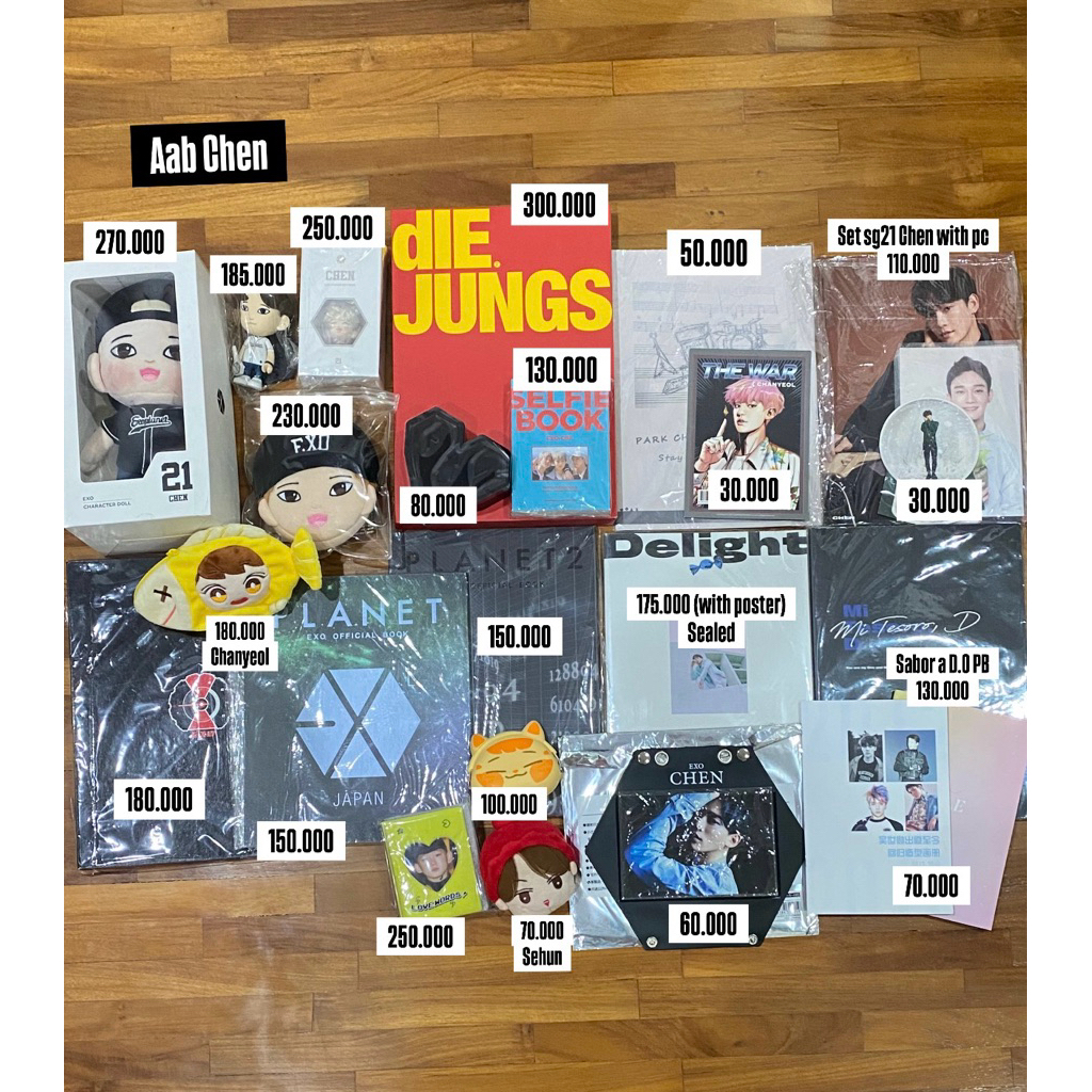 LAST CHANCE K-Pop Official Merch Sale EXO RARE Photocard / Doll / Keyring / Album / Miniso Figure / 