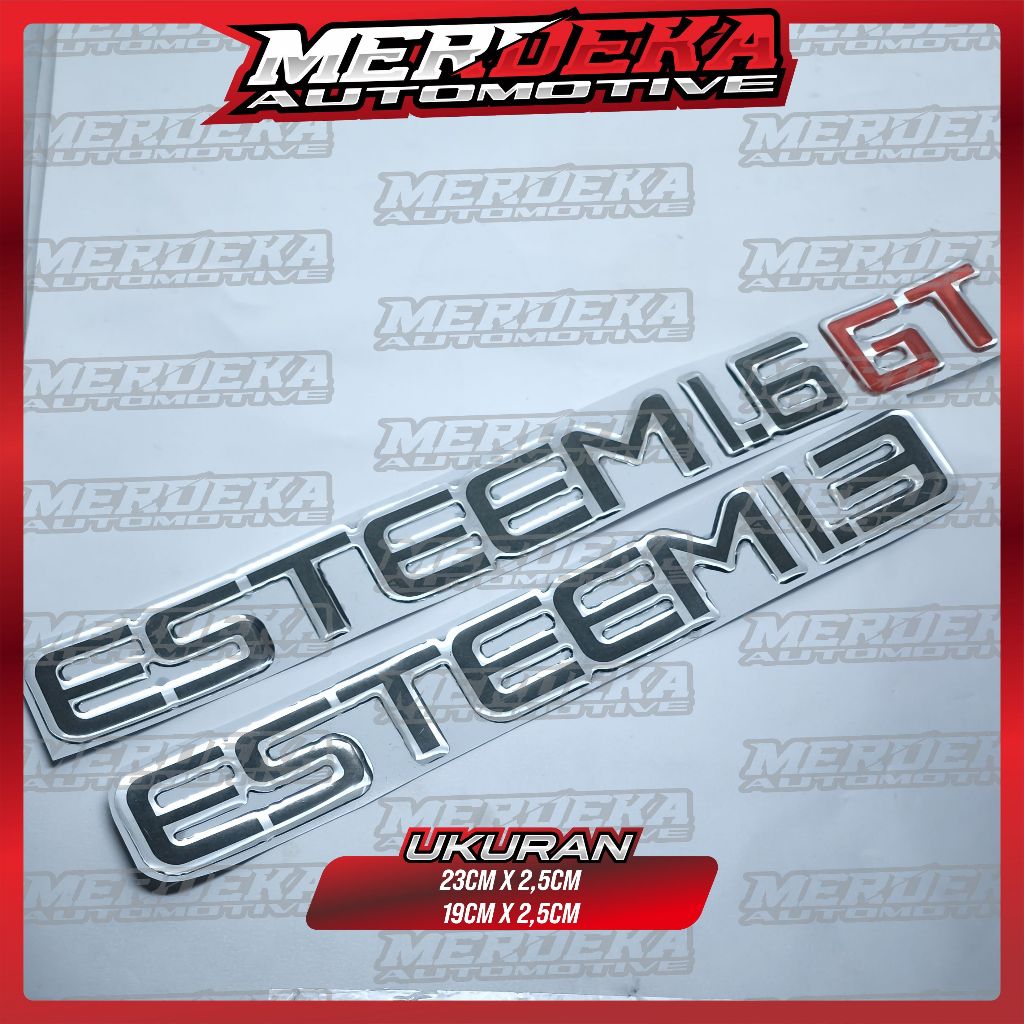 emblem timbul suzuki esteem 1.3 / emblem timbul suzuki esteem 1.6 gt / emblem bagasi suzuki esteem