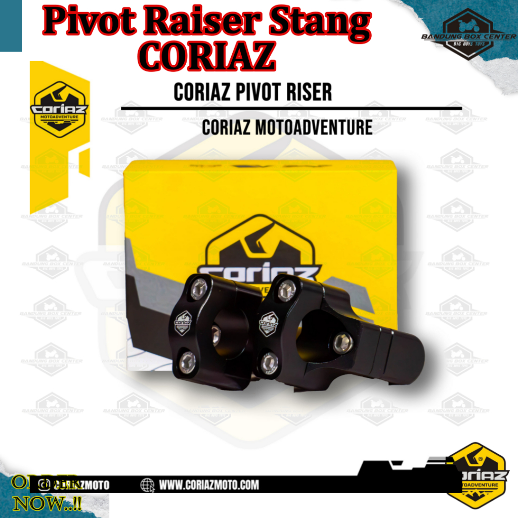 Pivot Raiser Stang CORIAZ Peninggi Stang Coriaz Almunium Raiser Stang Universal