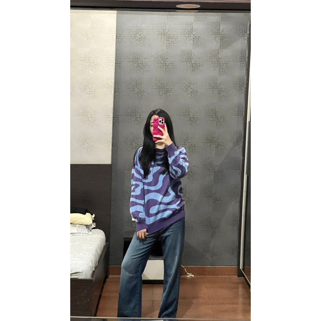 Blue purple sweater (all size) - Nymph