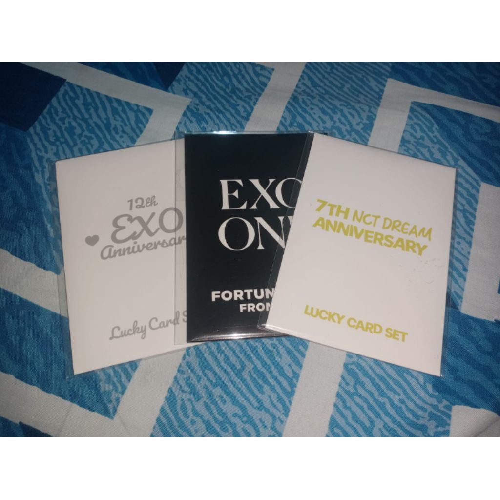 Lucky card baekhyun anniversary 12th & jaemin anniversary 7th lucky card fortune card exo