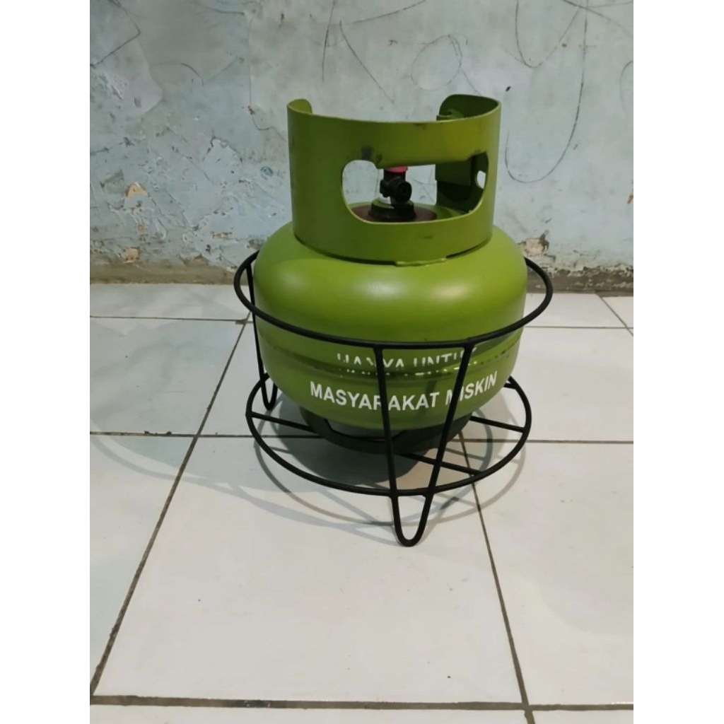 tatakan tabung gas/standing besi buat tabung gas kuat awet