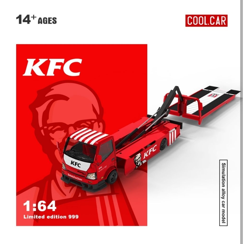 Cool Car truck H300 Flatbed Transport Trailer livery KFC
