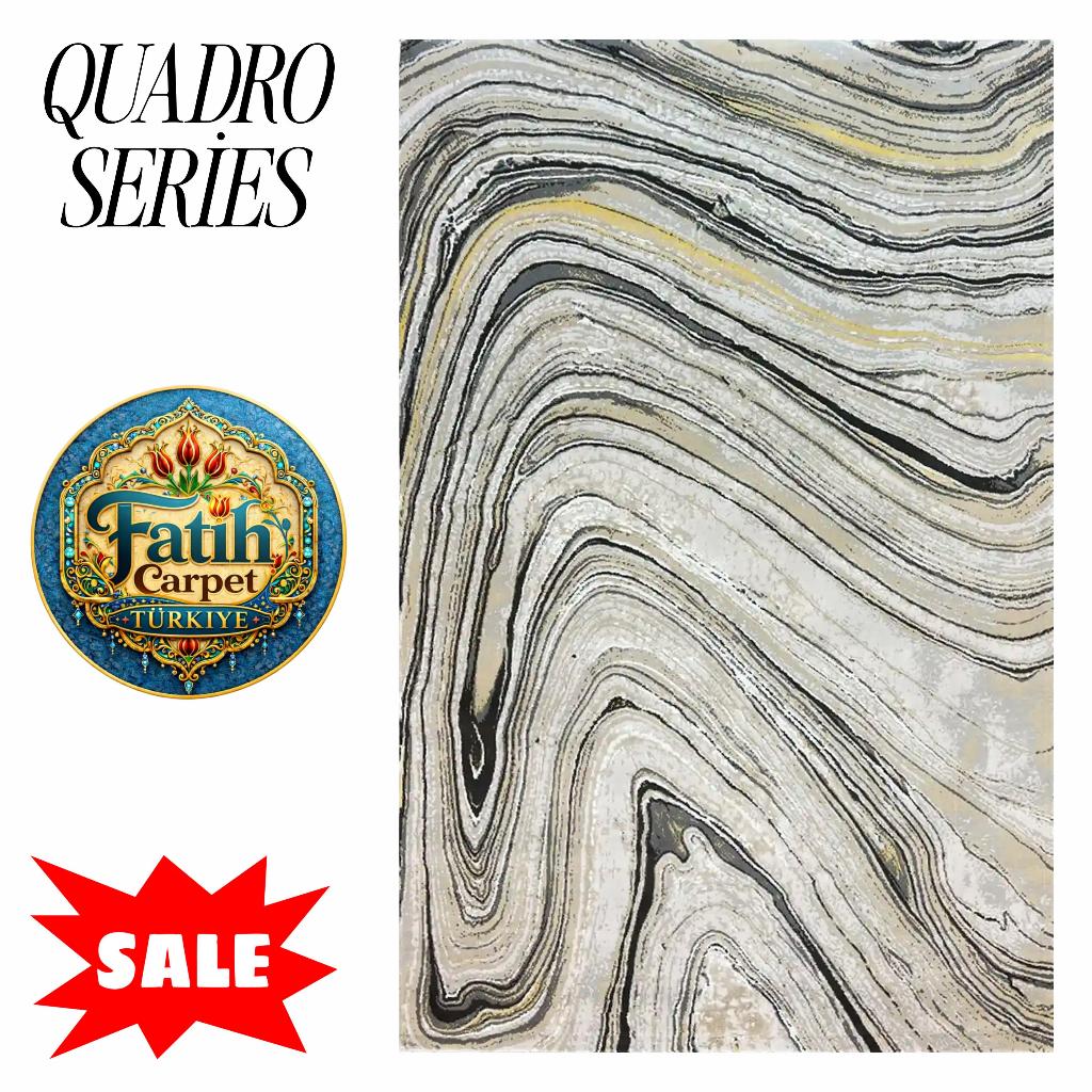 Karpet minimalis impor Turki merek Quadro -QDR4