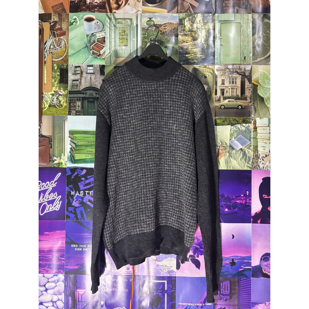 YSL Yves Saint Laurent Crewneck Sweater in Cotton Knitwear Preloved