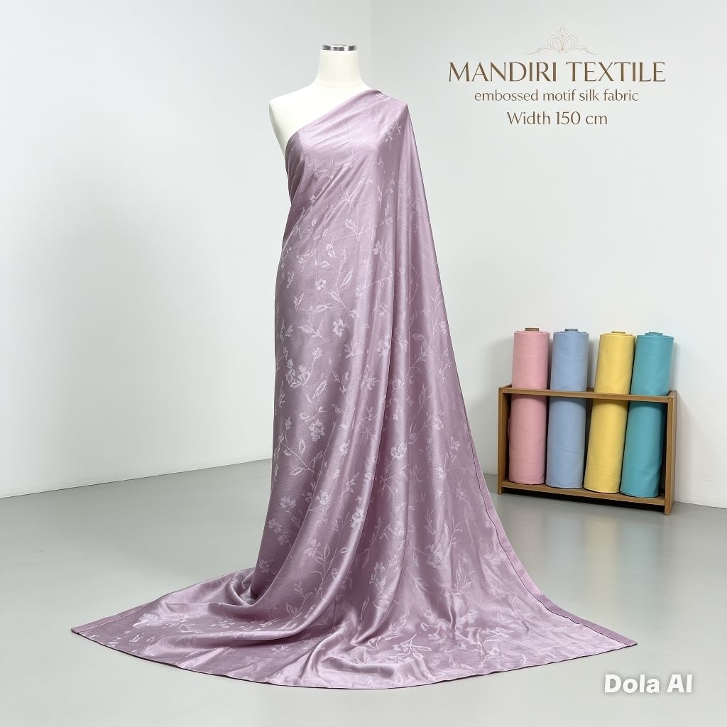 Kain Silk Embos Premium Motif - Kain Silk Embos Motif - Harga Tertera 0,5 Meter