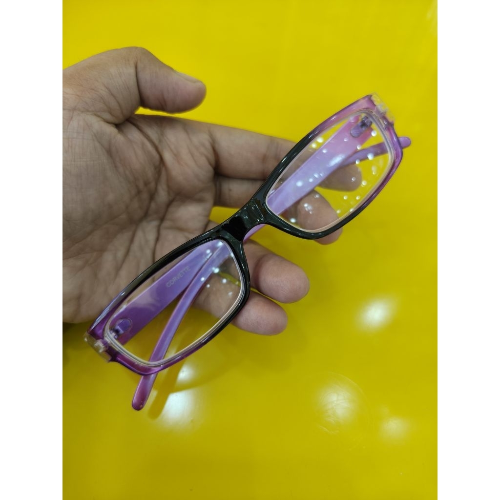 kacamata fream batang ungu corvette preloved