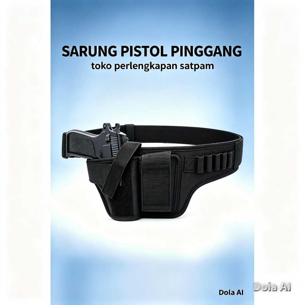 Sarung Pistol Pinggang Revolver Phyton,Reff,Colt,FN Sejenisnya