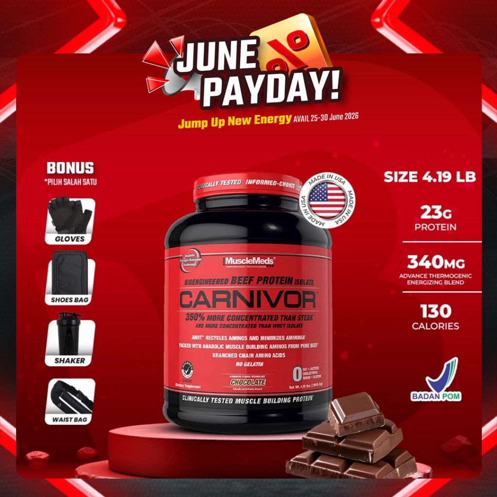 MUSCLEMEDS Carnivor Whey Protein 4lb Beef Protein Bstores