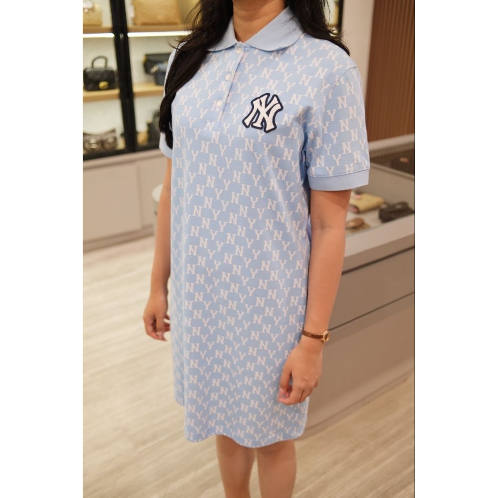 MLB NY MONO BLUE POLO DRESS