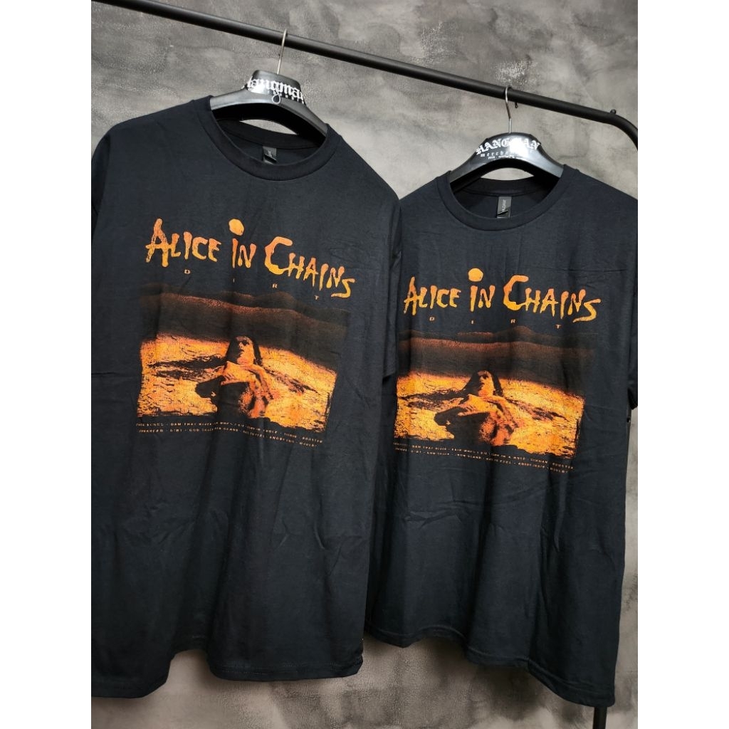 Alice In Chains Official - Dirt Tracklist Tshirt Kaos Band