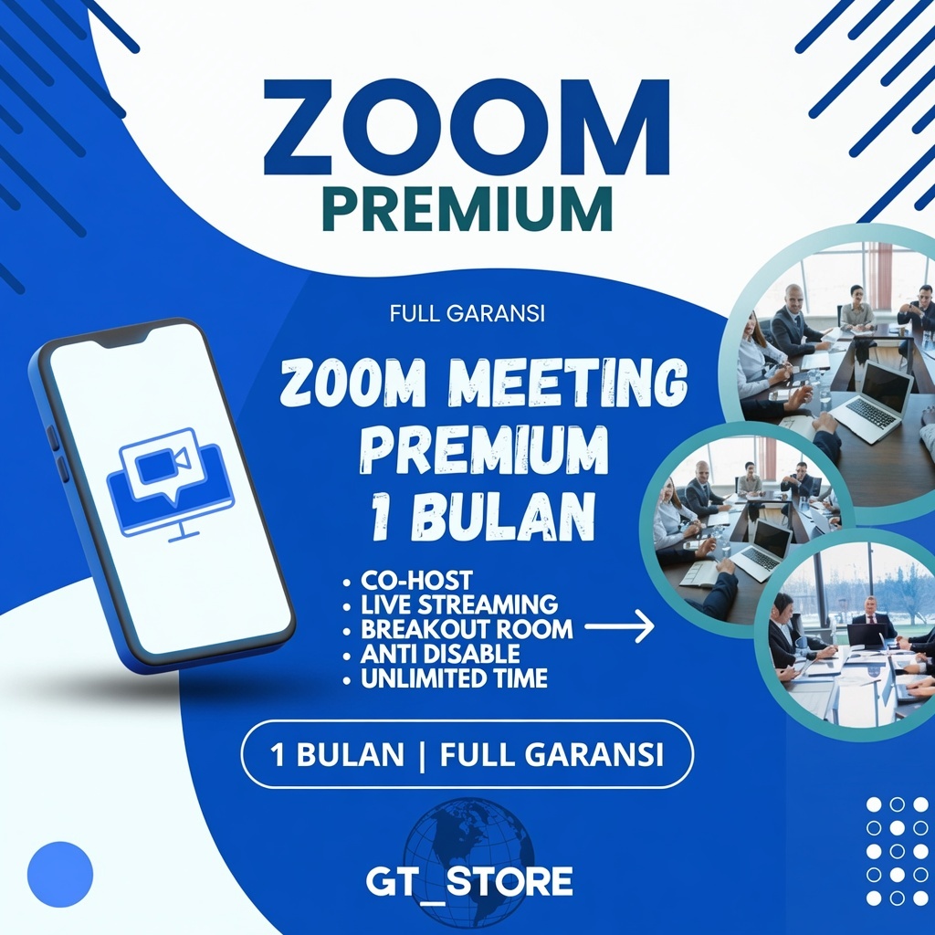 ZOOM PREMIUM PRO 1 BULAN Garansi Full