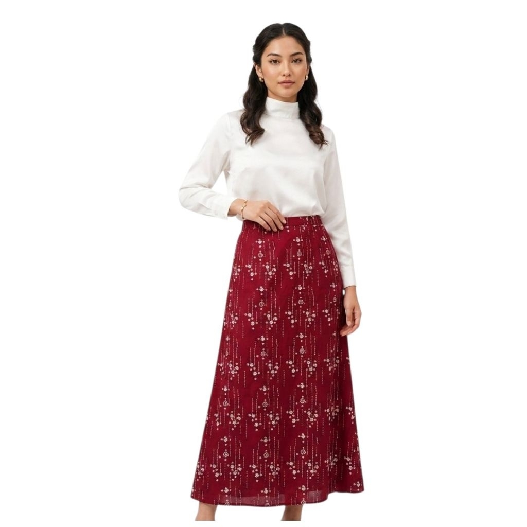 One piece skirt batik -rok batik/ bawahan wanita sekahu