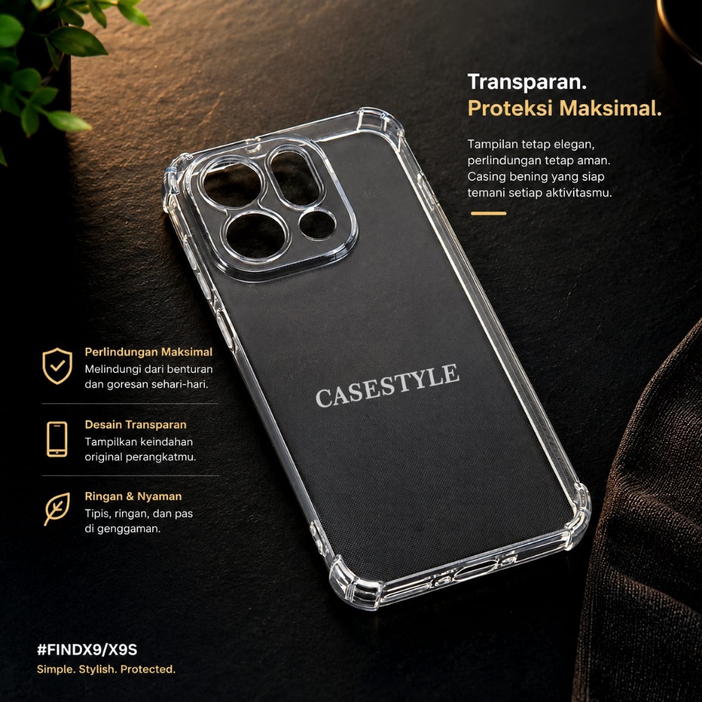 Casing Oppo Find X9 Ultra Oppo Find X9S Oppo Find X9 Oppo Find X9 Pro - Softcase Airbag Anticrack Sh