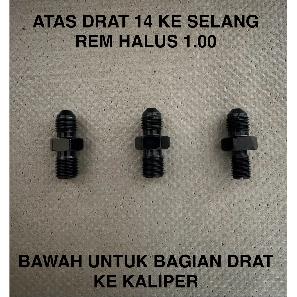 Baut Banjo Sambungan Selang Rem 90 Derajat Ke Kaliper Standar / Variasi Drat Kasar dan Halus