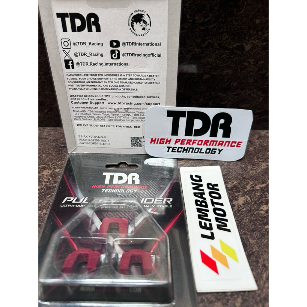 slider pulley rumah roller MIO NMAX TDR RACING slider piece karet rumah roller ORIGINAL TDR