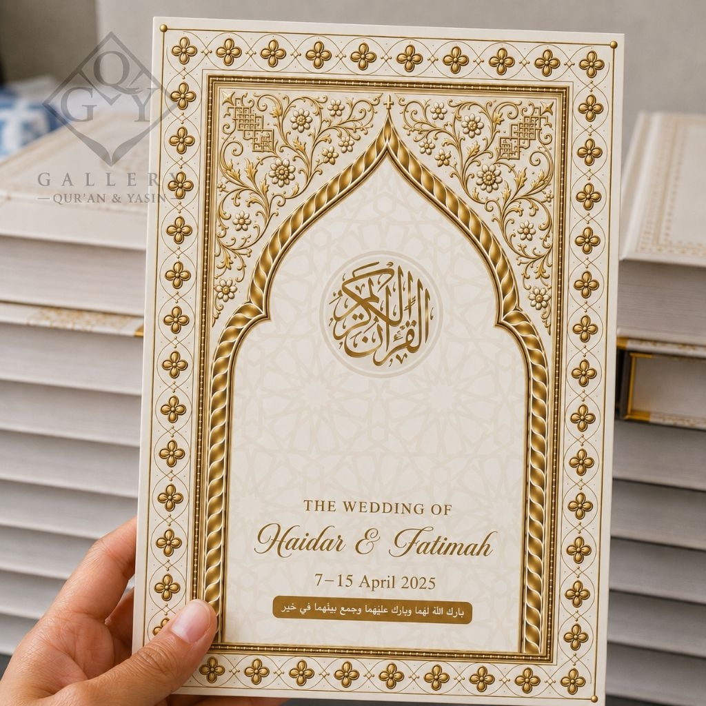 Quran A5 Custom Nama Wedding Edition