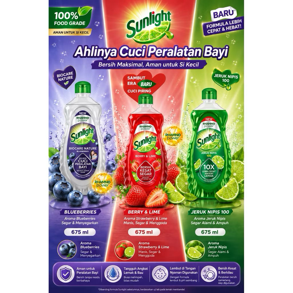 Sunlight botol 675 gr