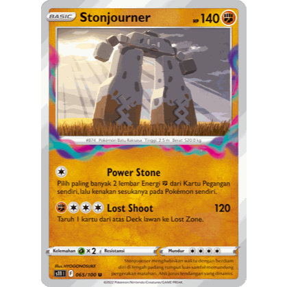 Stonjourner 065/100 Neraka Sirna S11 - POKEMON TCG INDONESIA