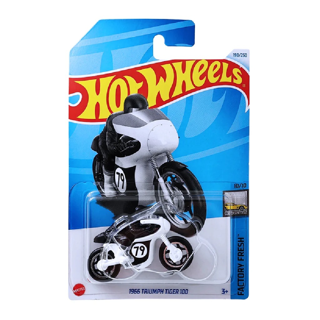 Hot Wheels / HotWheels 1966 TRIUMPH TIGER 100 Hitam Putih
