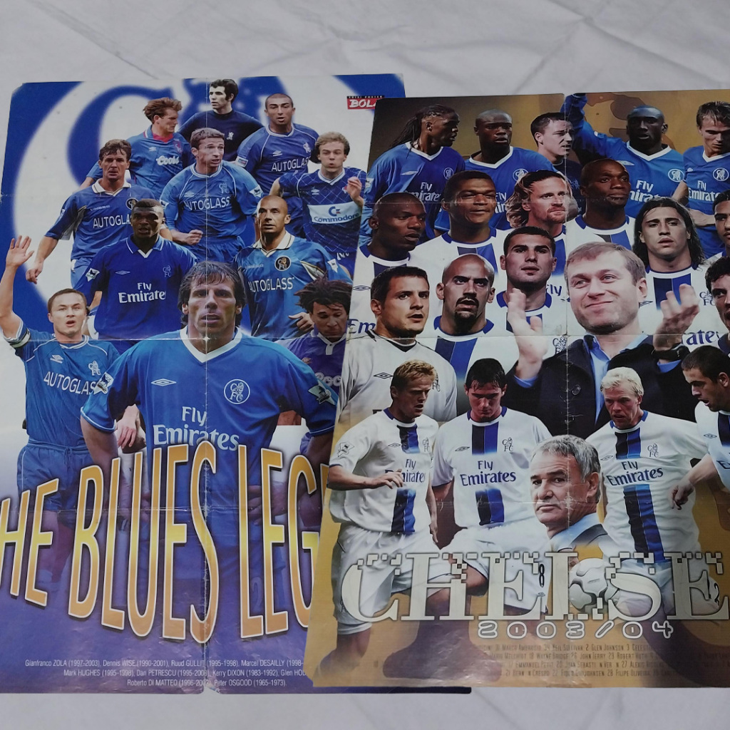 Poster Jumbo Chelsea Legend Bolak Balik Cabutan Bola Edisi Poster