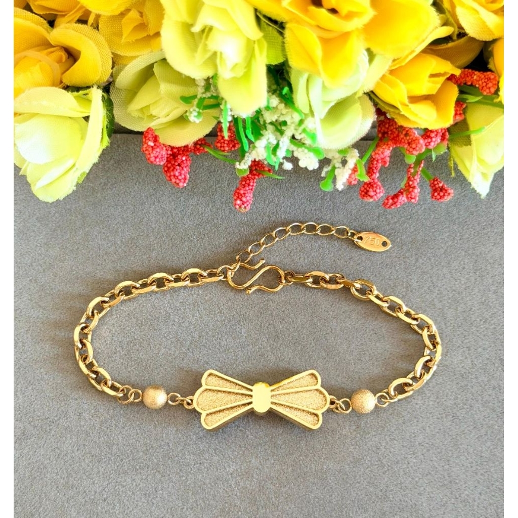 Gelang titanium plat pita