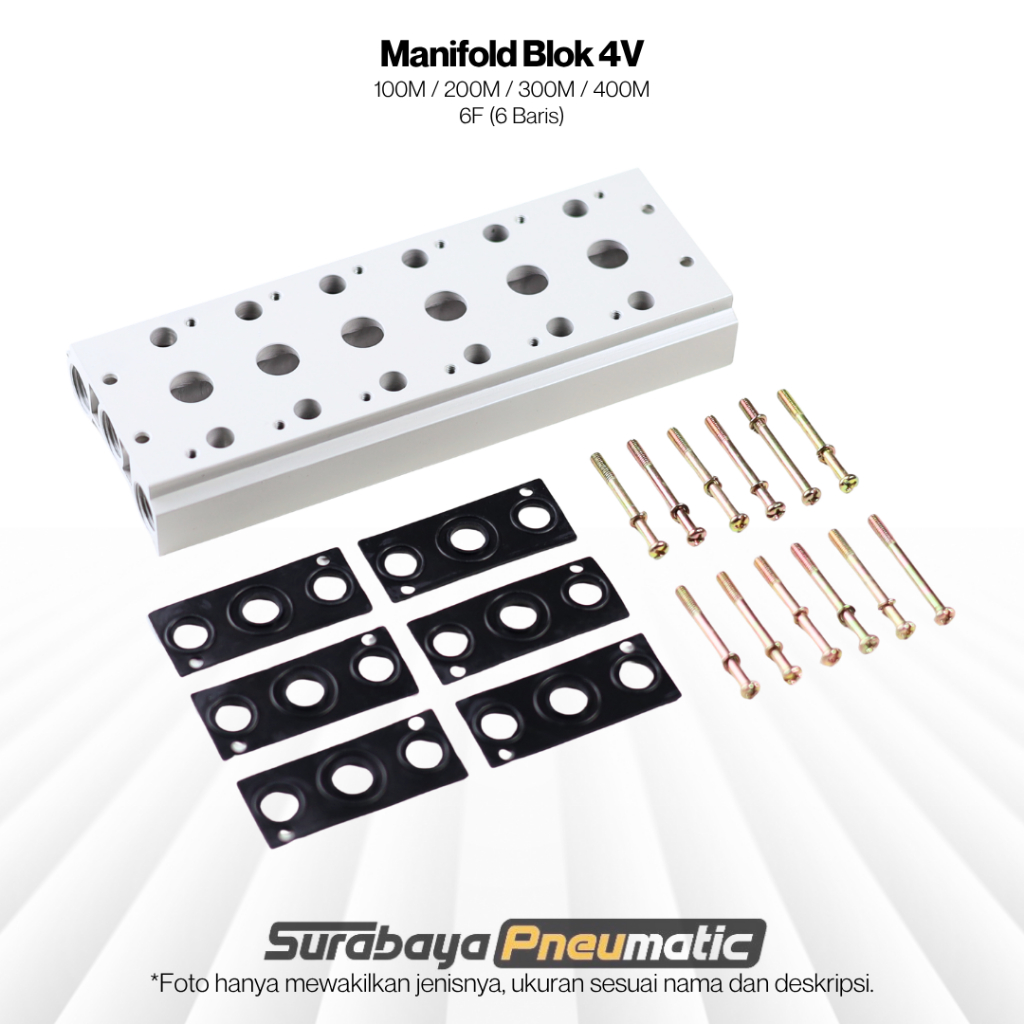 Manifold Block - 4V-400M-6F (6 Baris) - V54 / BODY 400 / 4V410 - XCPC
