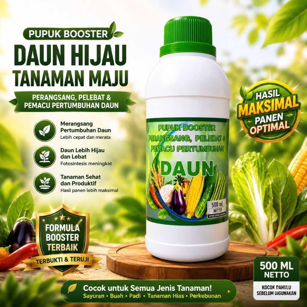 Pupuk BOOSTER Daun Hijau Perangsang Akar Pemacu Pertumbuhan Daun Dan Akar