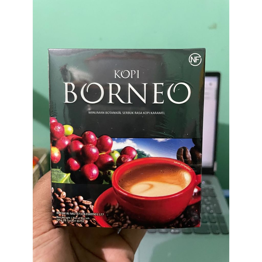 Kopi Borneo | Kopi Herbal Alami | Kopi Borneo Per Box Isi 5 Sachet ORIGINAL