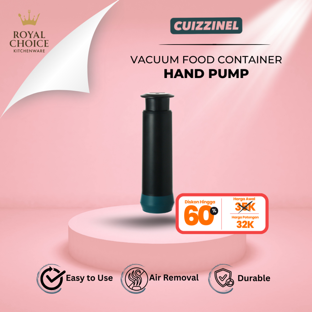 Cuizzinel Vacuum Sealer Hand Pump | Vacuum Pump Manual - Vakum Makanan Pompa Sedot Angin