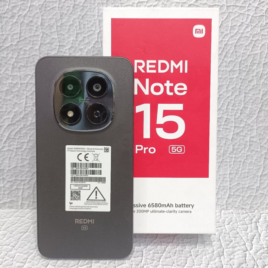 REDMI NOTE 15 PRO 5G 8/256GB HP BEKAS SECOND