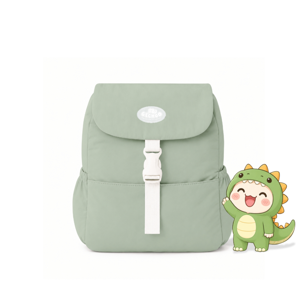Gechoo - Vanesha Backpack Tas Ransel Wanita Polyester Crinkle Anti Air Sekolah Kuliah