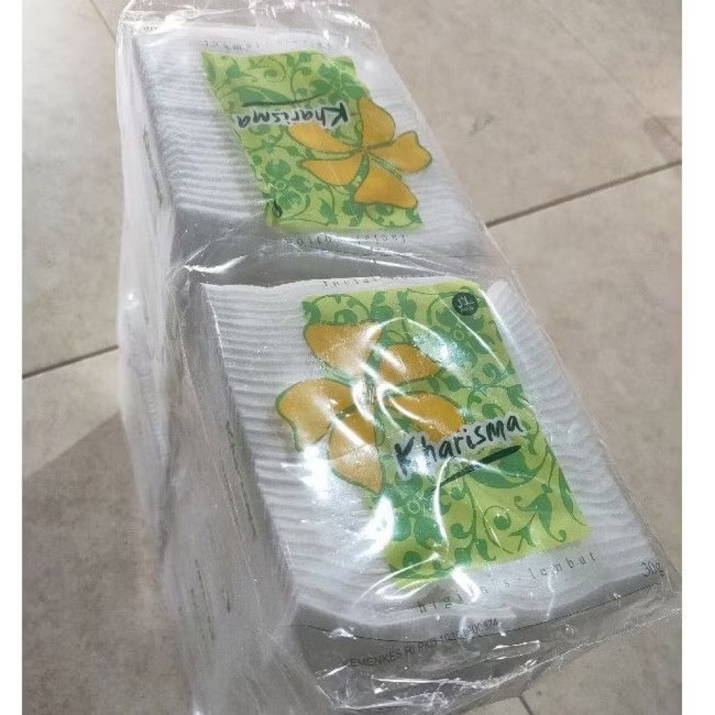 KHARISMA KAPAS WAJAH HARGA 1 LUSIN - ISI 12 PCS - KAPAS KECANTIKAN - KAPAS MUKA - KAPAS KHARISMA 30G