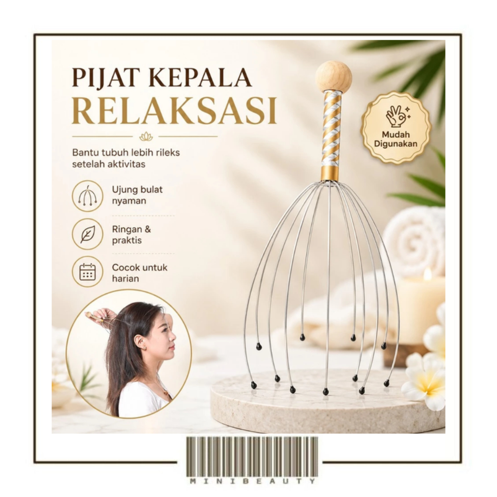 alat pijit kepala pijat head massage refleksi peralatan pijat kepala terapi kesehatan terapi refleks