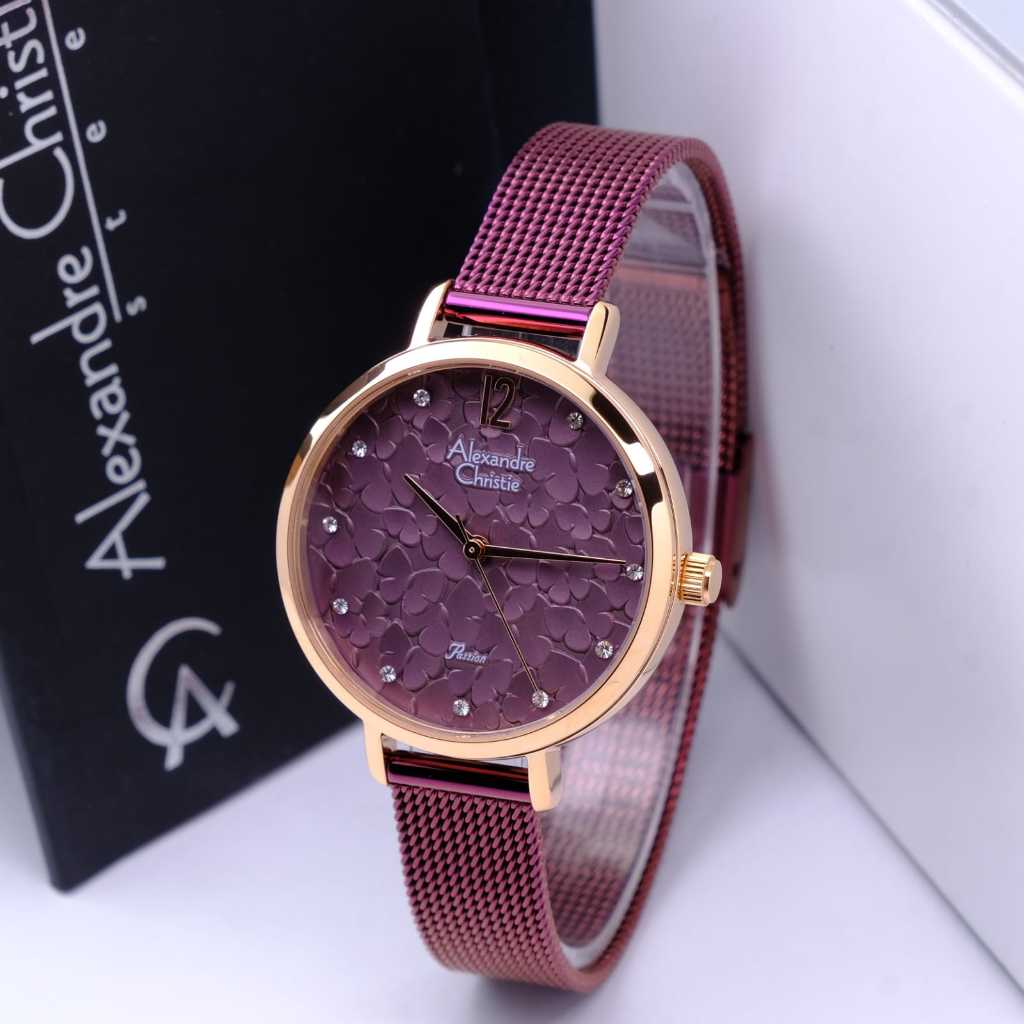 ALEXANDRE CHRISTIE AC 2728 ROSEGOLD MARUN GARANSI RESMI 1TAHUN