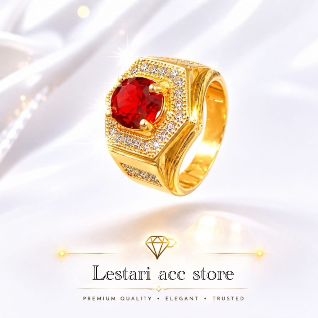 cincin batu akik pria terbaru titanium