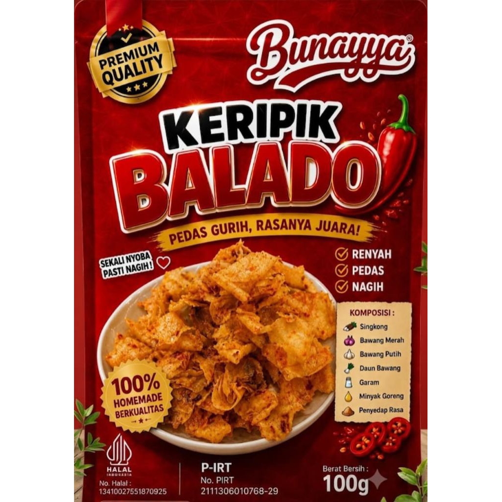KERIPIK BALADO / SANJAI BUKITTINGGI